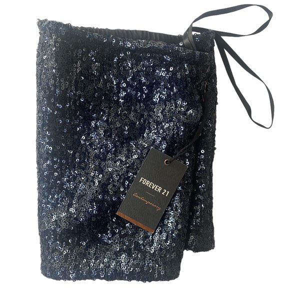 Forever 21 | NWT Blue Sparkly Tube Top - Picture 5 of 5